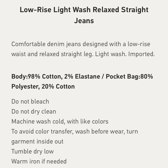 Hollister Low-Rise Relaxed Straight Leg Jeans Light Wash 00/24 Regular - Picture 9 of 9